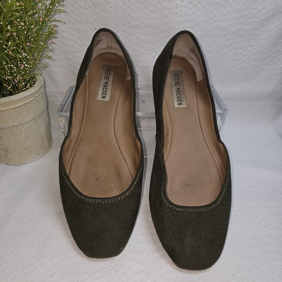 Steve Madden Dark Green Flats AZIKA WOMENS SIZE 8.5 - Picture 6 of 7